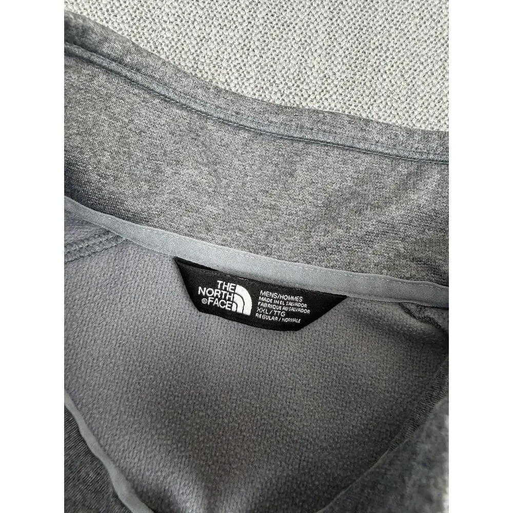 The North Face 1/4 Zip Pullover Mens XXL Gray FlashDry Lightweight Fleece